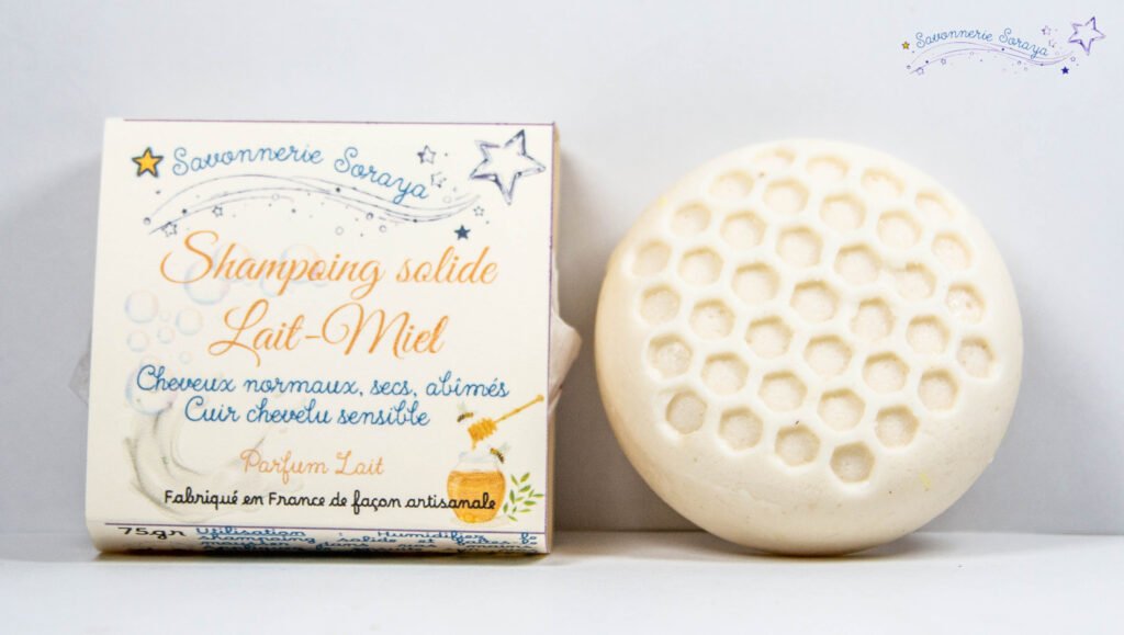 Déstockage : Shampoing solide Lait-Miel