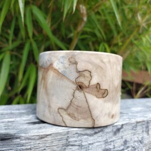 Pot en bois - savon de rasage