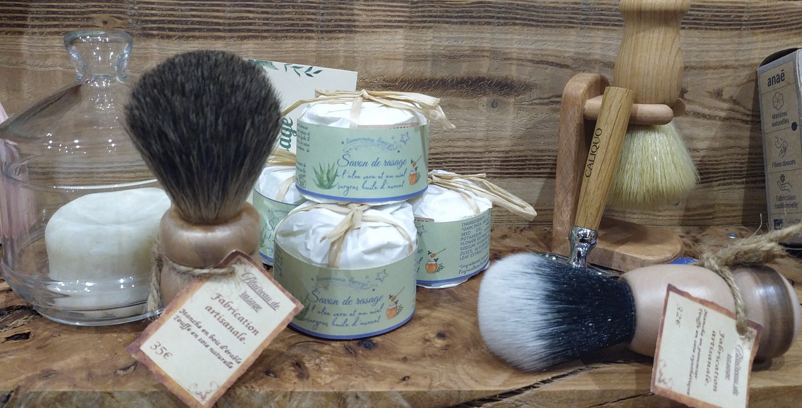 Blaireau de rasage artisanal