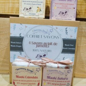 Coffret 4 savons : Lait de Jument