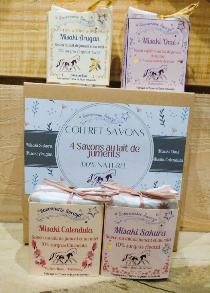 Coffret 4 savons : Lait de Jument