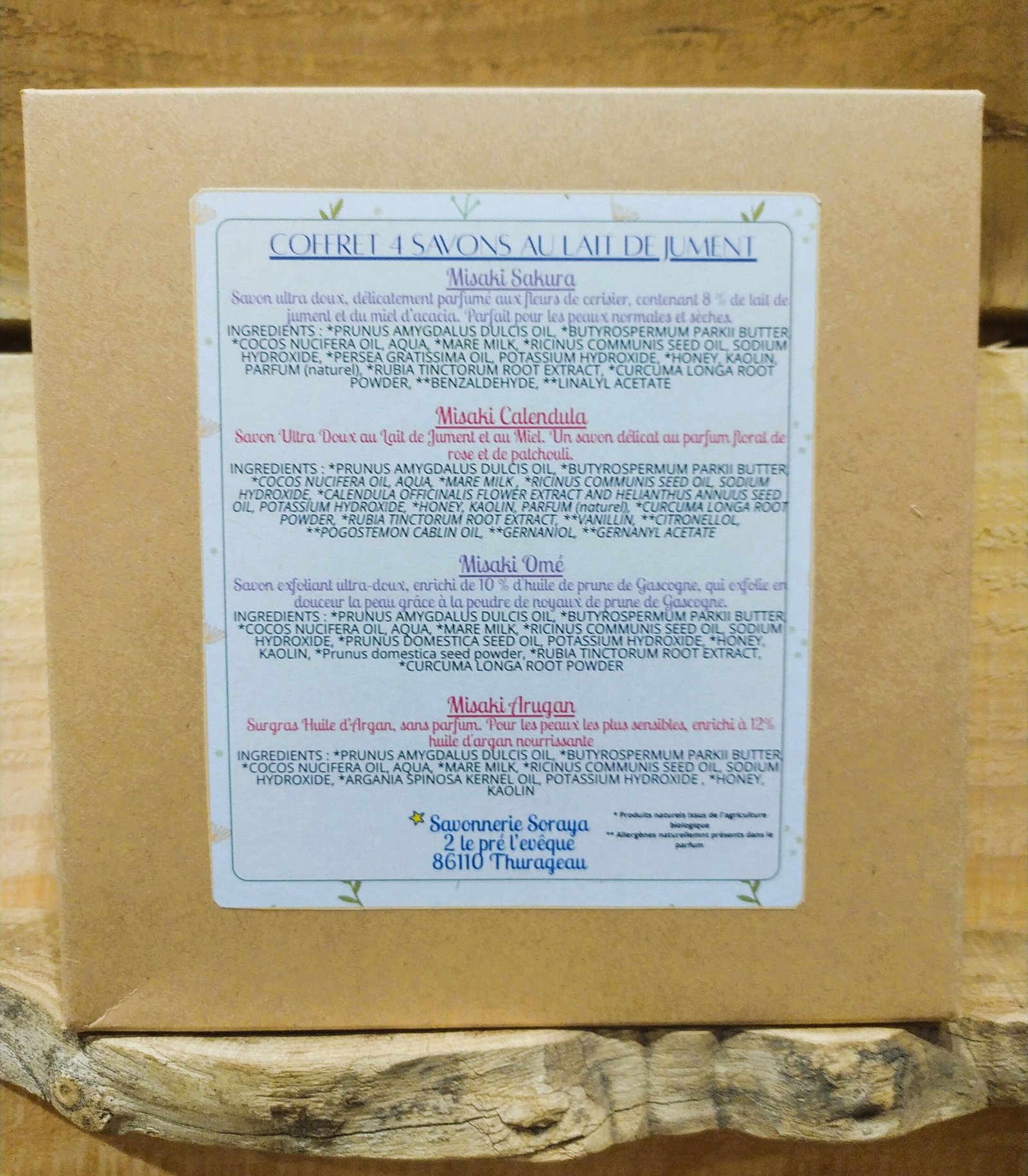 Coffret 4 savons : Lait de Jument – Image 2